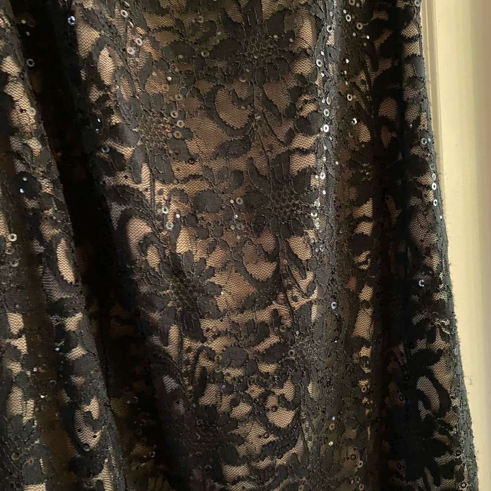 Chic Black Lace Maxi Dress - Picture 14 of 16